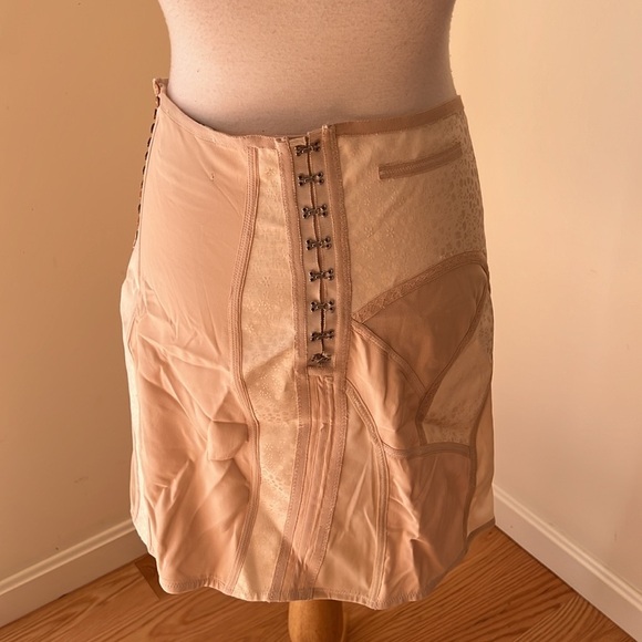 New! zara Ateller large lingerie style silk blend sheer two piece silk skirt. - Picture 3 of 16